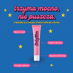Klej do ubrań i skóry — trzyma dekolt, sukienkę i ramiączka tam, gdzie mają być